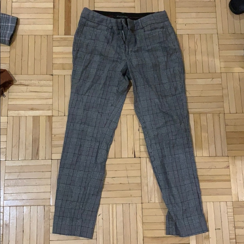 Plaid banana republic pants